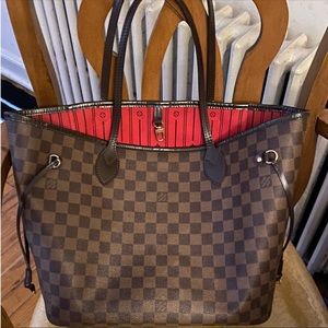 Louis Vuitton Neverfull mm Damier Ebene Authentic